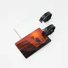 30 шт.лот, пустой сублимированный МДФ, деревянная багажная бирка s с перфорацией, переводная бирка на заказ, багажная бирка DIY, расходные материалы, двусторонняя печать