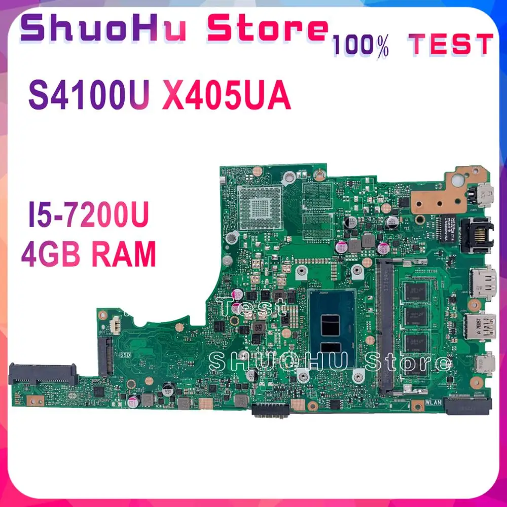 KEFU X405UA для ASUS X405U X405UN X405UR X405URR X405URP X405UQ X405UF Материнская плата ноутбука тестирование