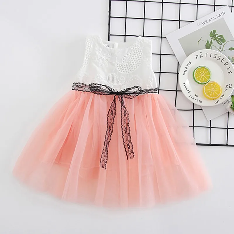 

LX-Kids Cute Girls Dress Floral Party Princess Dresses Girls Bow-tie Birthday Tutu Dresses New Arrival