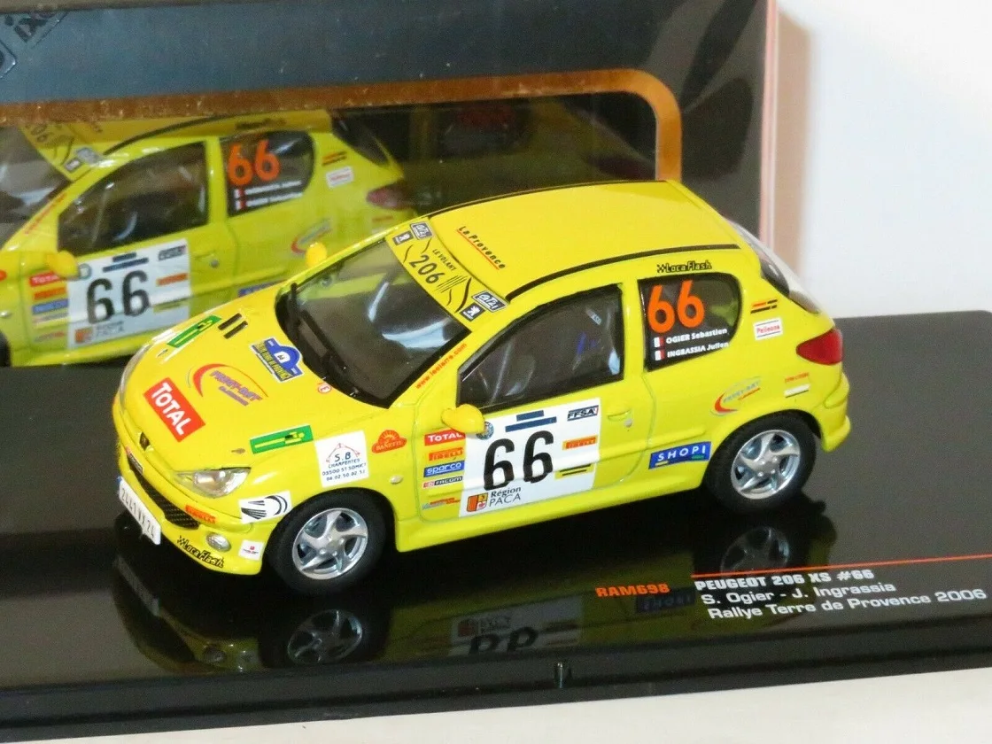 

Ixo 1:43 Peugeot 206 XS #66 Rally 2006 Limited Collector Edition Metal Diecast Model Toy Gift