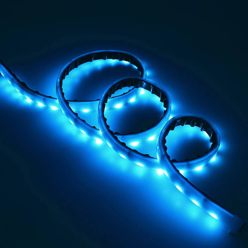 

DC 12V Decoration PVC Three Color Accessories Replacement External DIY Rear Trunk Flow Led Car Light Strip