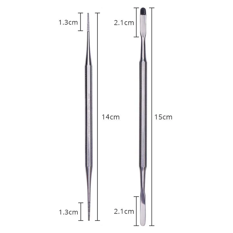 1 шт. набор из нержавеющей стали с двойным концом Профессиональный пилочка для