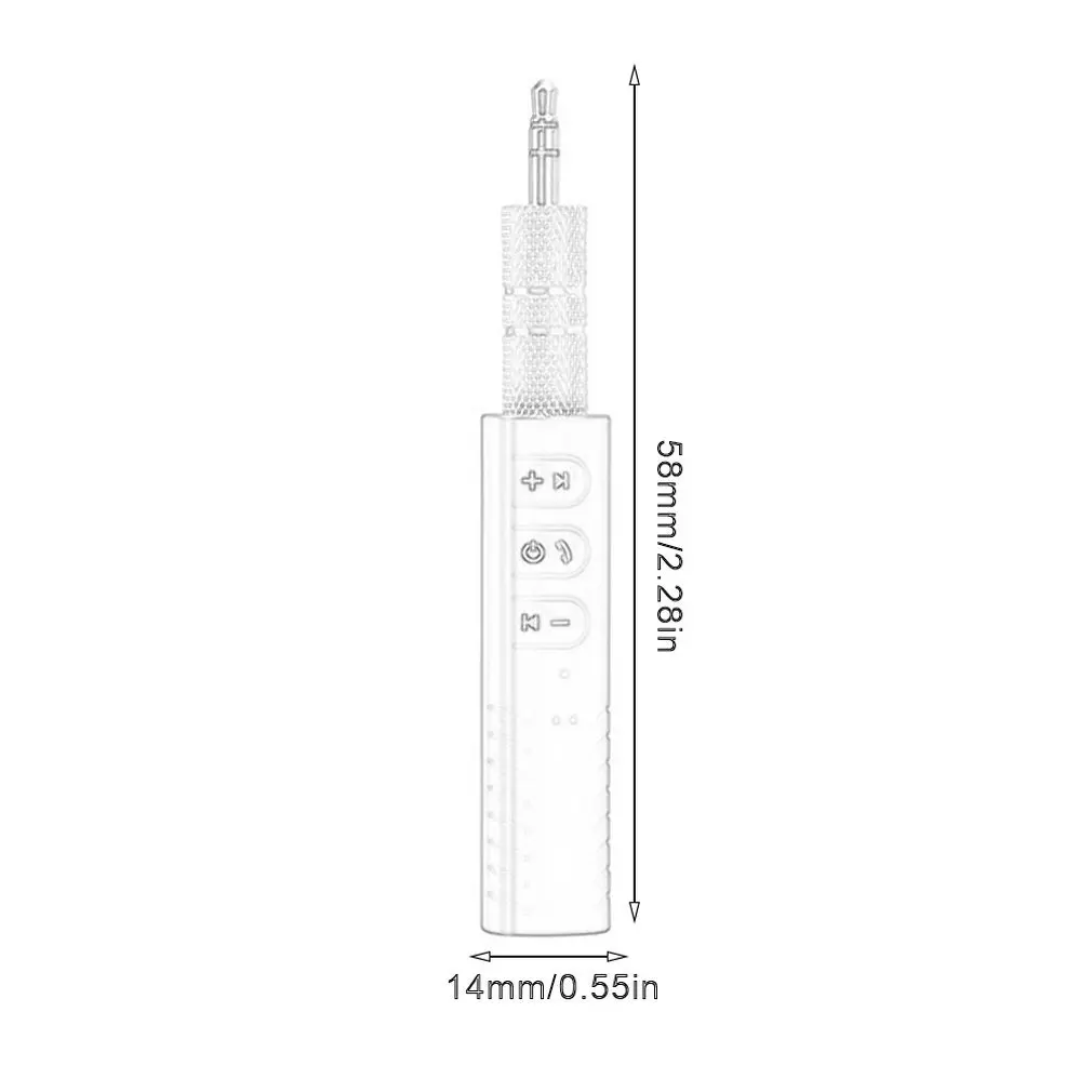 

3.5mm jack Bluetooth Car Kit Hands free Music Audio Receiver Adapter Auto AUX Kit for Speaker Headphone Bluetooth Aux