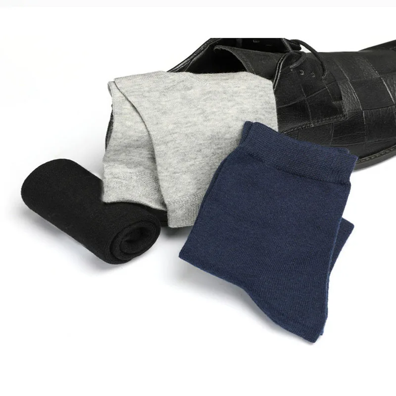 

Brand New Men's Cotton Socks Black Business Casual Breathable Spring Summer Male Crew Socks Hot Sale EUR 38-45 US 6-11