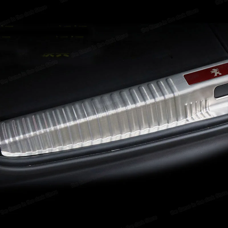 Lsrtw2017 Защитная панель для багажника автомобиля из нержавеющей стали Peugeot 3008 5008 2019