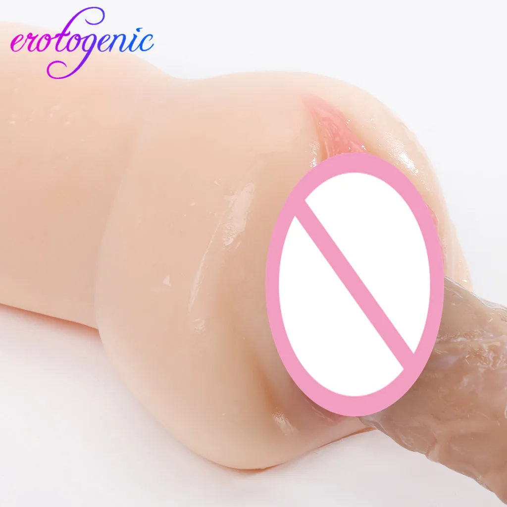 Вульву силиконовый карманных Pussy Мужской Strokers Вагина-маструбатор мини куклы
