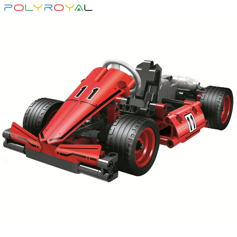 

Polyroyal Building Blocks Kart car 201 PCS MOC Model Educational DIY Bricks kid toys Christmas birthday gifts 7087