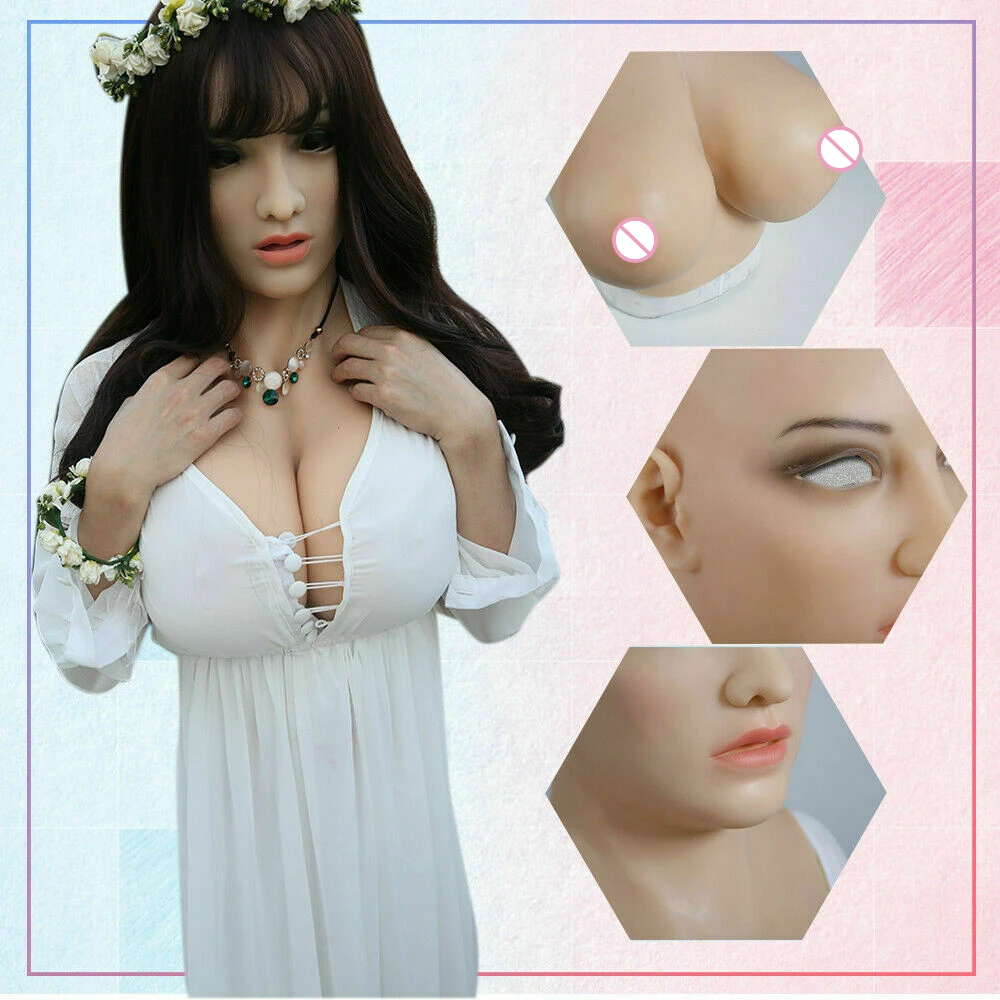 Cosplay New Silicone Female Mask for Male To Shemale Crossdressing Men Quality Handmade Soft Silicone Realistic Mask