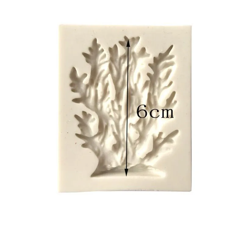 1PCS Coral, seaweed, coral reef Mould Cake Side silicone cake fondant mold cake decorating tools soap mold