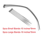 5 шт., короткие ремешки для мотовездехода, из нержавеющей стали