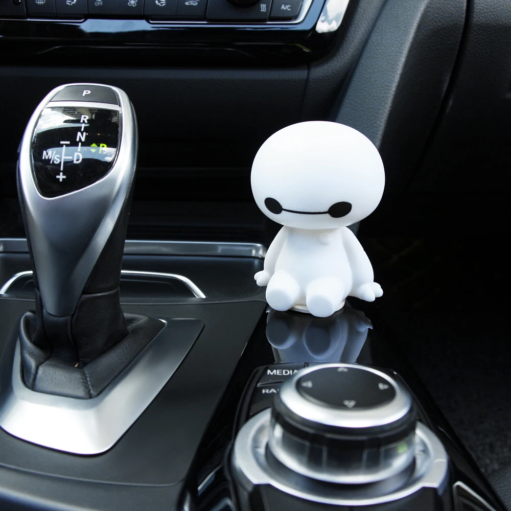 Бамбуковый древесный уголь автомобильный орнамент милые качающиеся головы