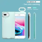 Бесплатная доставка для Iphone 8p 5,5 дюймов Led заполняющий свет мобильный телефон чехол с кольцо-вспышка для селфи легкий защитная оболочка