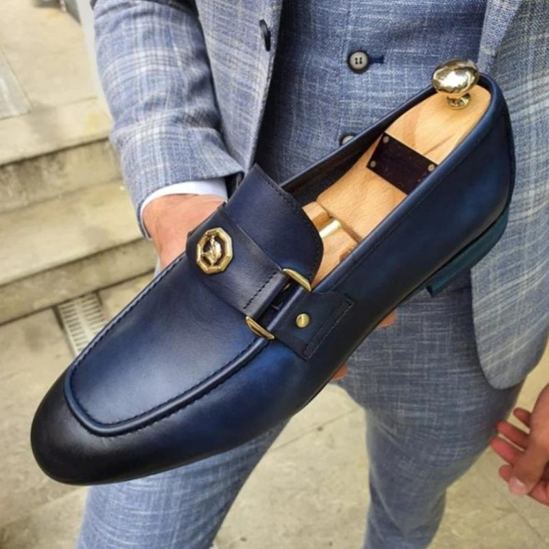 Men Shoes High Quality Pu Leather New Fashion Stylish Design Slip-on Casual Formal Basic Zapatos De Hombre HG020 | Обувь