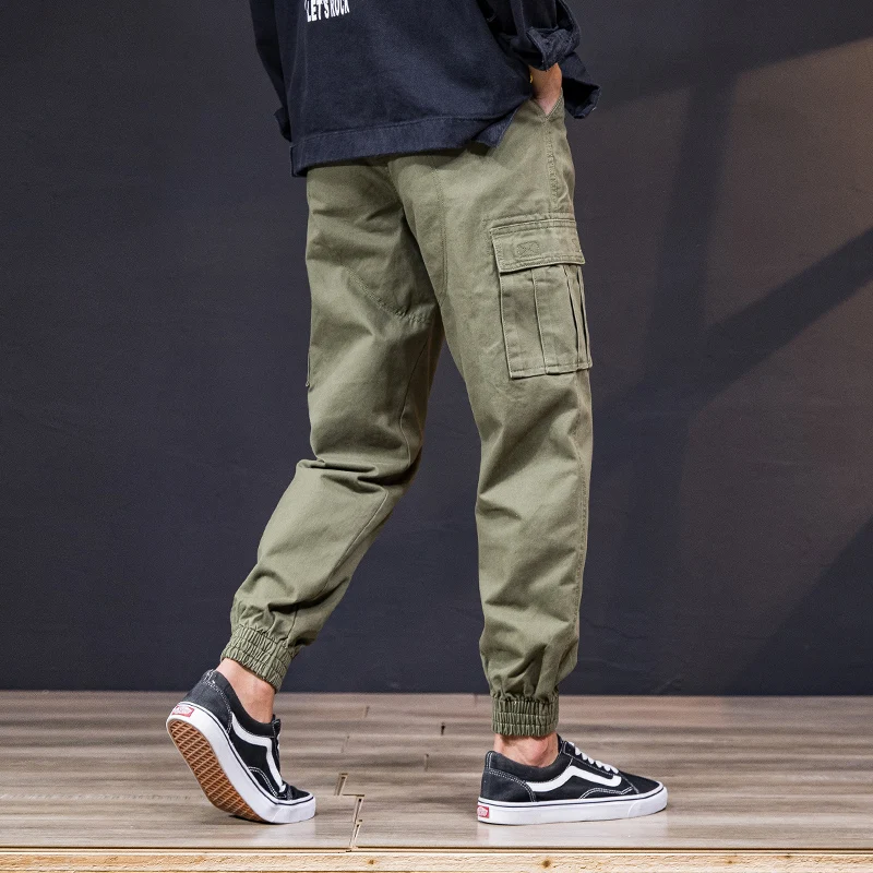 Брюки-карго мужские камуфляжные 100% хлопок свободные брюки в стиле милитари