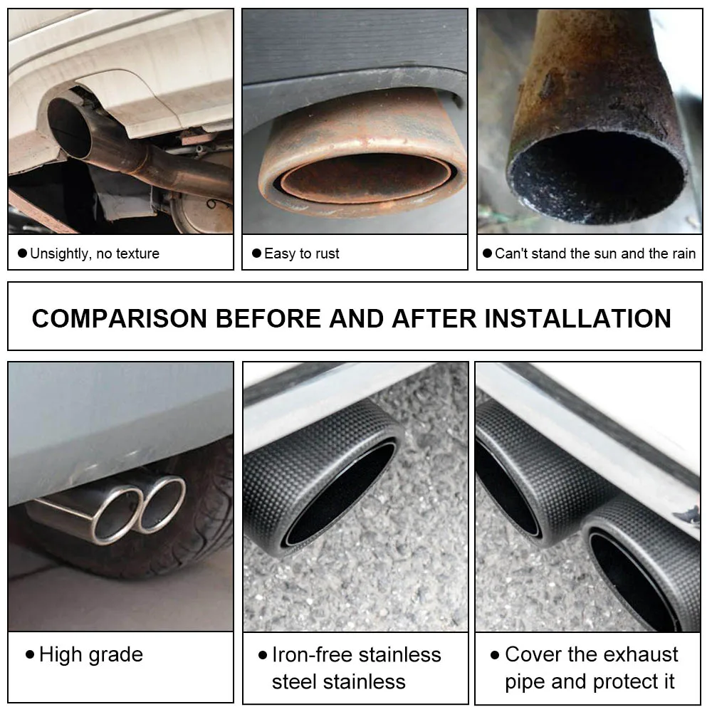 Dasbecan Автомобильная двойная выхлопная труба качающаяся кромка модель Y глушитель