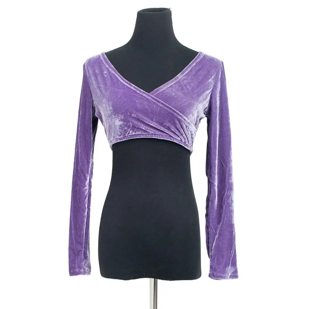 Топ для танца живота с длинным рукавом и V образным вырезом|Танец живота| |