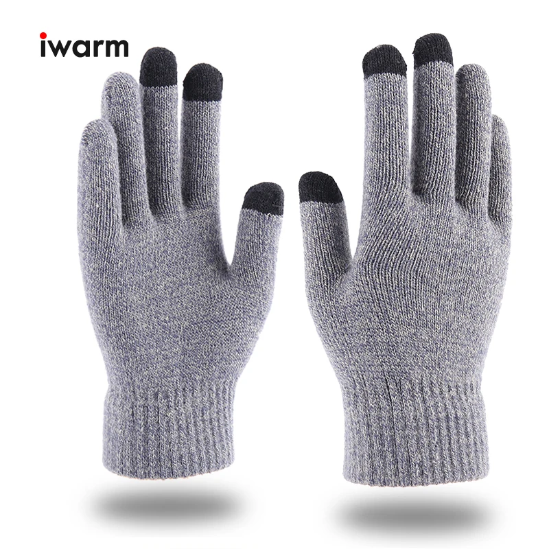 

iwarm knitted gloves women and men's touch screen gloves Keep warm mittens