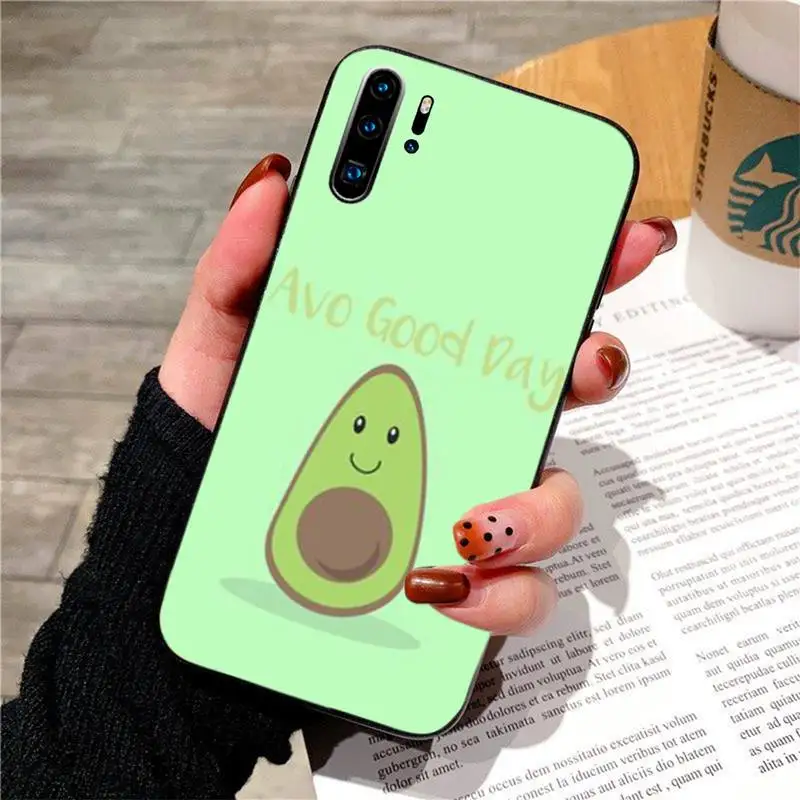 Милый чехол Kawaii с авокадо для huawei p20 p30 p40 pro mate 10 20 30 lite p smart y7 2019 plus nova 3I чехлы