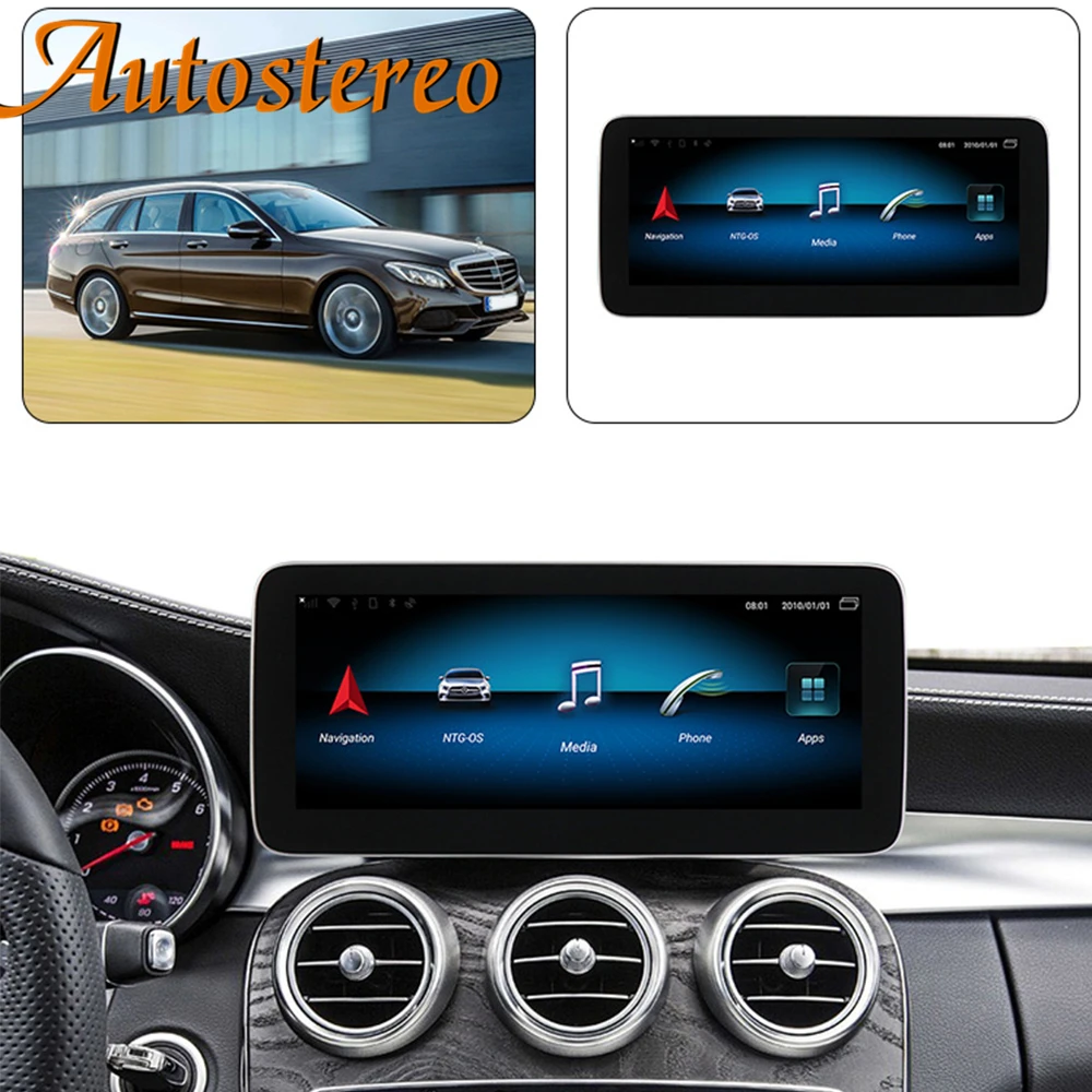 

12.3" 1920*720 Android 11 256 8GB For MERCEDES BENZ C W205 C63 C180 C200 C260 2015-2019 Car GPS Navigation AutoStereo Multimedia