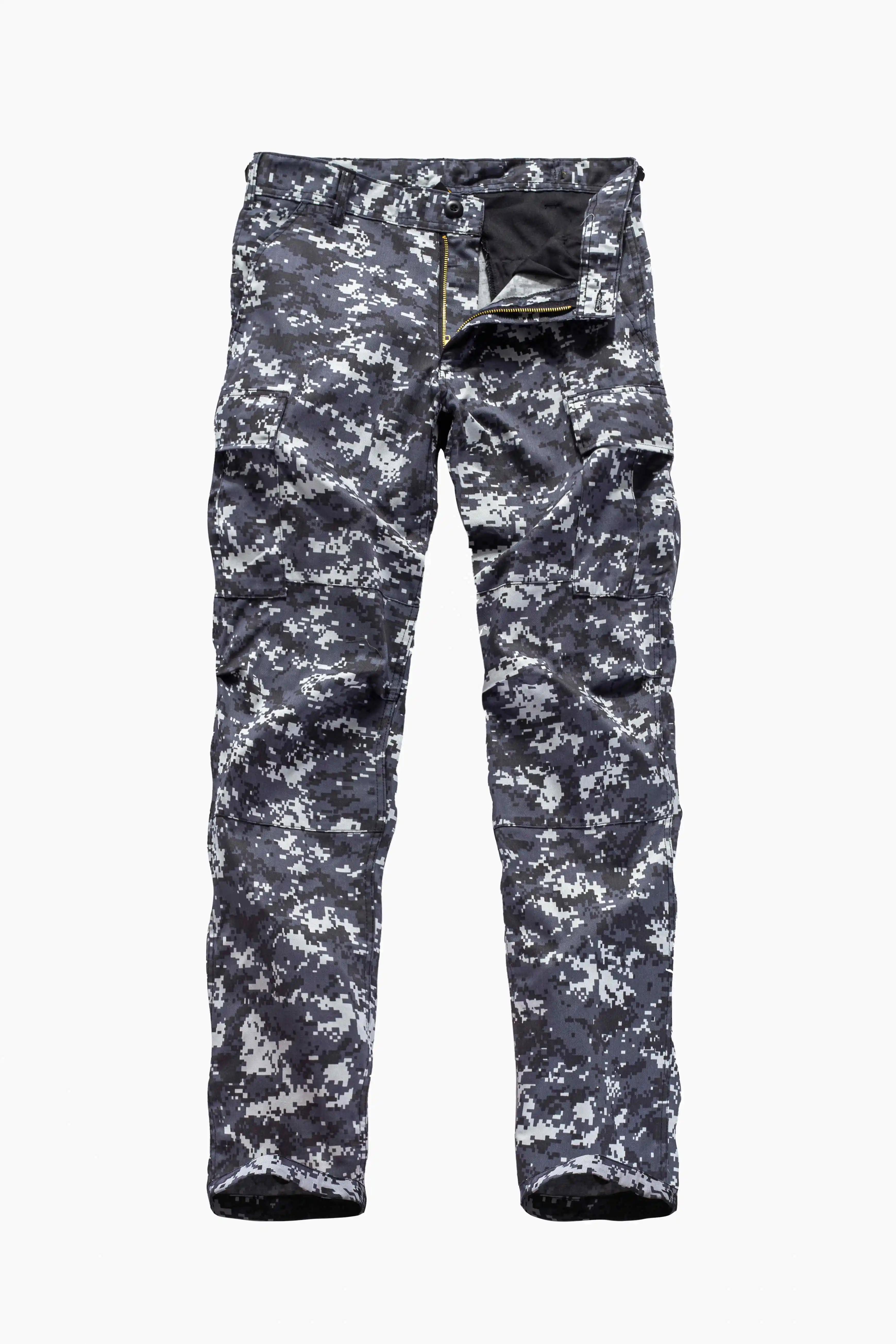 Urban Digital Camo Мужские военные армейские штаны BDU, уличные модные повседневные рабочие охотничьи брюки-карго на молнии - Цвет: Urban Digital Camo