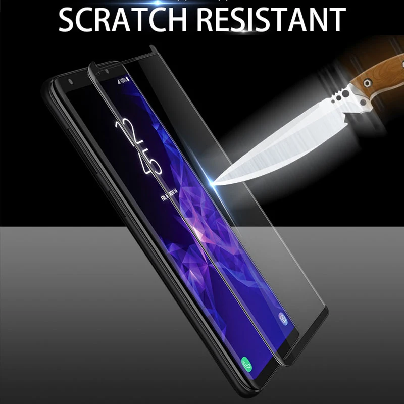 Закаленное стекло с полным клеем 9H для Samsung Galaxy Note 9 8 S9 S8 Plus S8Plus S9Plus 5D изогнутый