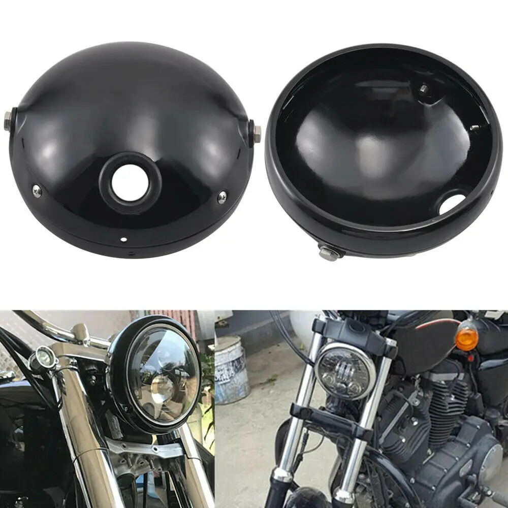 

Light Universal Headlamp Housing Motorcycle Head Light Lamp Headlight New
