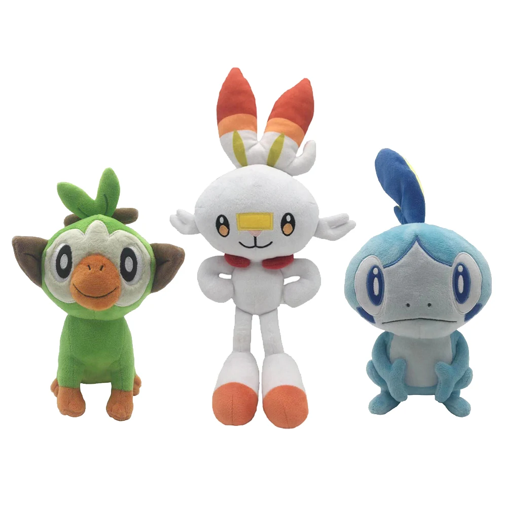 

Kawaii Scorbunny Grookey Sobble Yamper Farfetch.d Zacian Zamazenta Plush doll Elf Stuffed toy gifts for children Kid