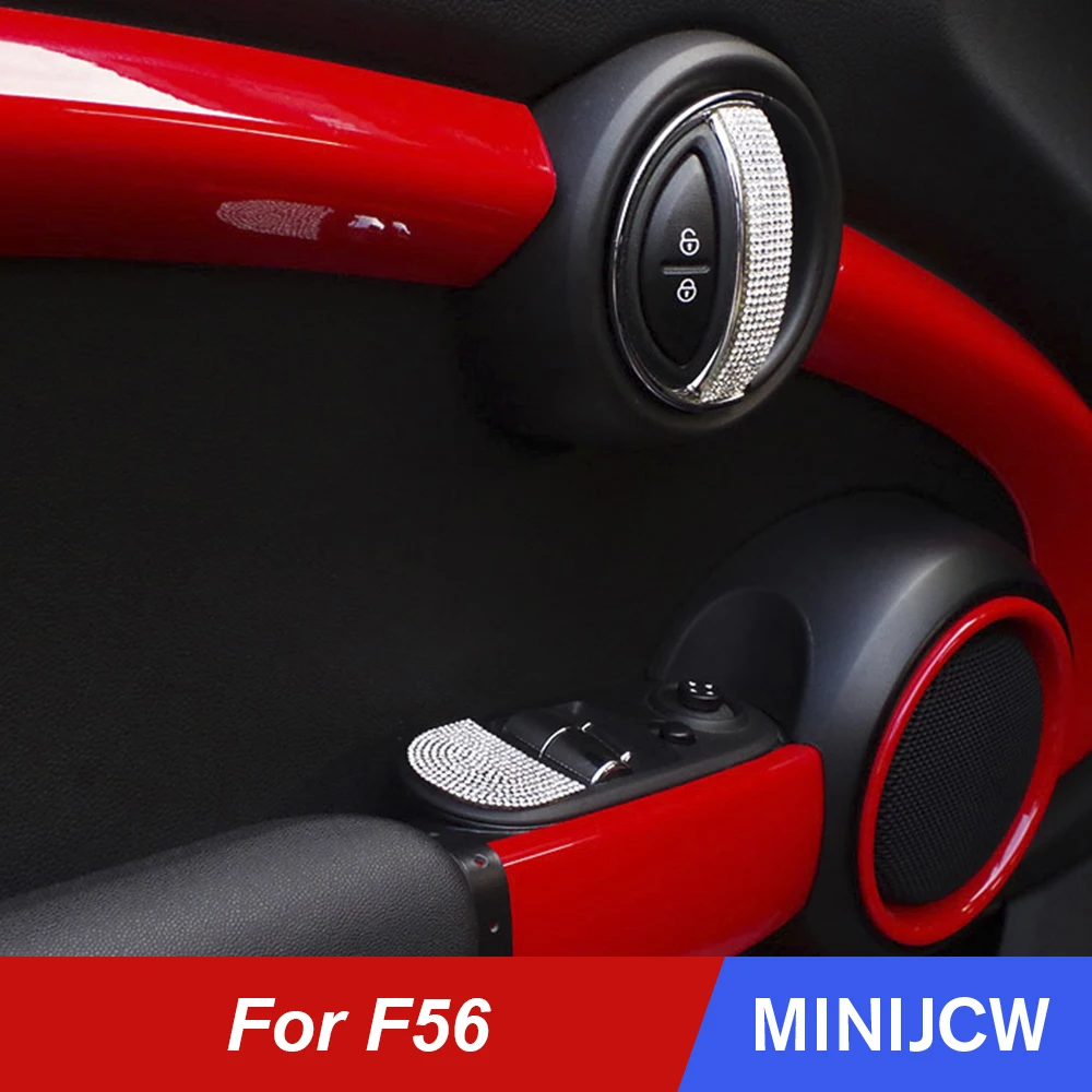 Стайлинг автомобиля наклейки на ручку интерьера дверной ручки хрустальное