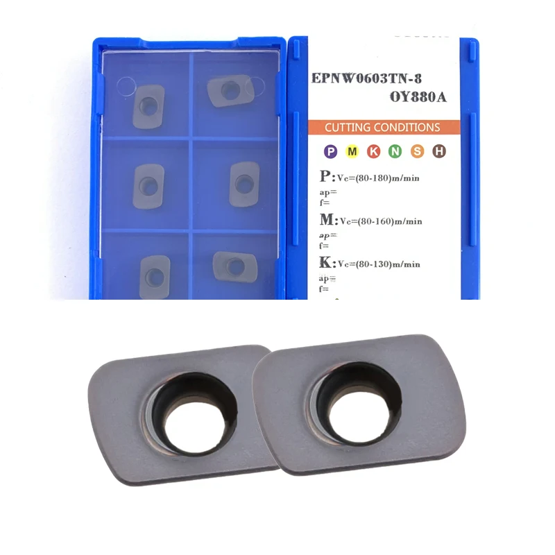 

BEYOND 10pcs EPNW EPNW0603 TN EPNW06 EPNW0603TN-8 OY880A Insert Turning Tool CNC Lathe Carbide Inserts Fast Feed Milling Cutter