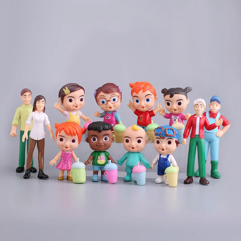 

2020 Anime Cocomelon Figure Toy PVC Model Dolls Cocomelon toys Kids Baby Gift 12pcs/set