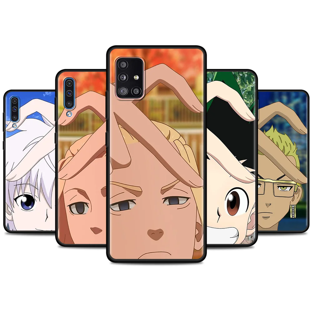 

Couple Cute Anime Soft Silicone Phone Case For Samsung Galaxy A50 A10 A30 A70 A20s A20e A40 A10s A90 5G A80 Back Cover