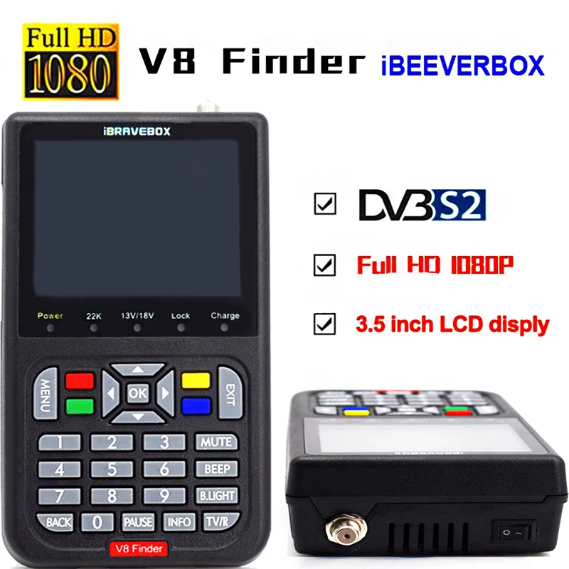 

V8 Finder Freesat Satfinder DVB совместимый ЖК-дисплей