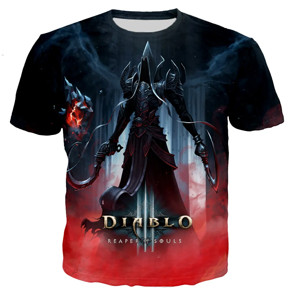 Diablo 3 Reaper of Soul Men/women New Fashion Cool 3D Printed T-shirts Casual Style Tshirt Streetwear Tops Dropshipping110/6XL