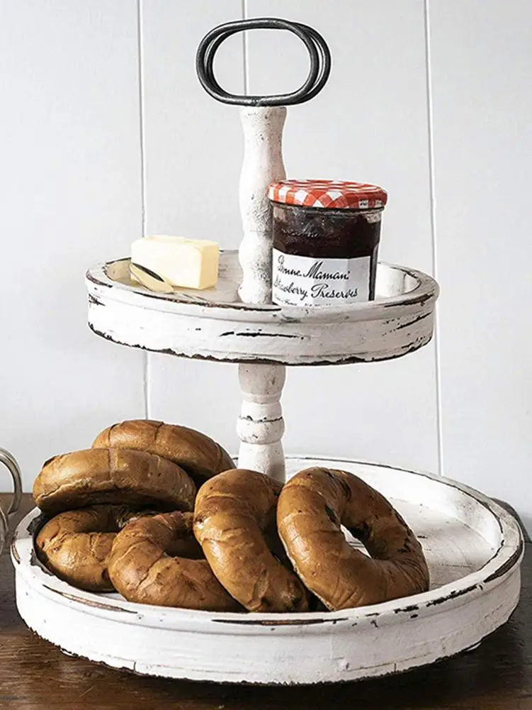 

Античный латунный Слои поднос печенья с круглым носком в ретро стиле из массива дерева поддон фрукты плиты день Чай сервировка десерта лото...