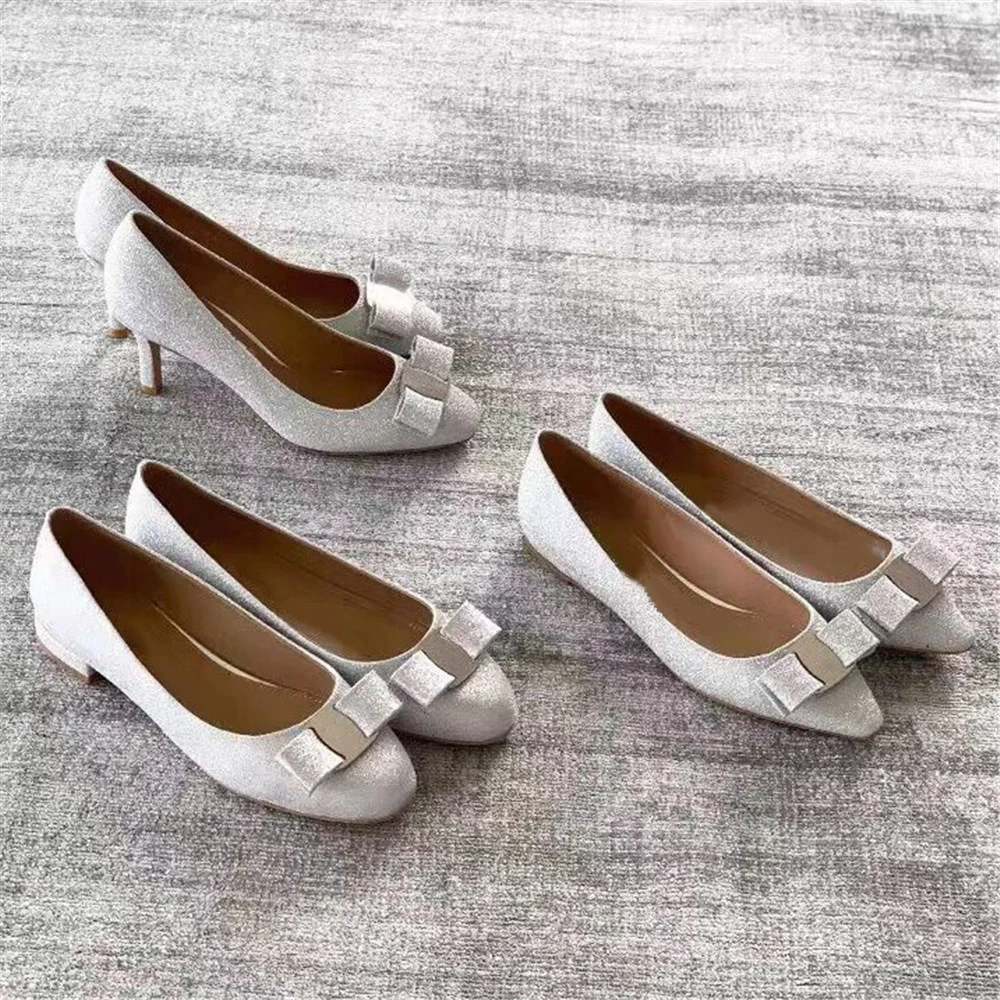 

Luxury Brand Designer Genuine Leather Women's Shoes New Srping/Autumn Fashion Sweet Ladies Slip-on Shallow Heels