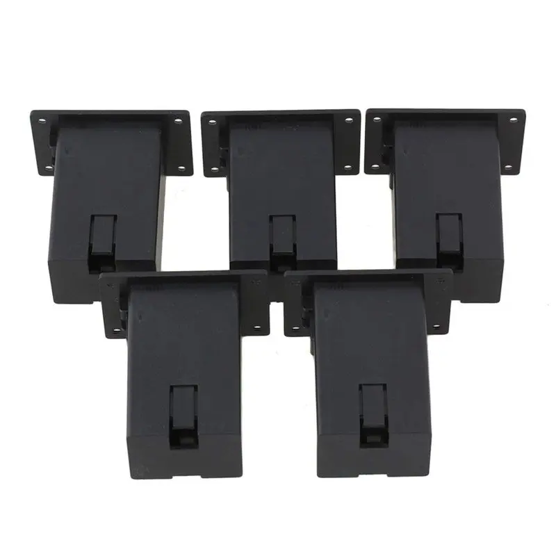 Black 9V Guitar Battery Holder Active Bass Pickup Pack of 5 | Спорт и развлечения