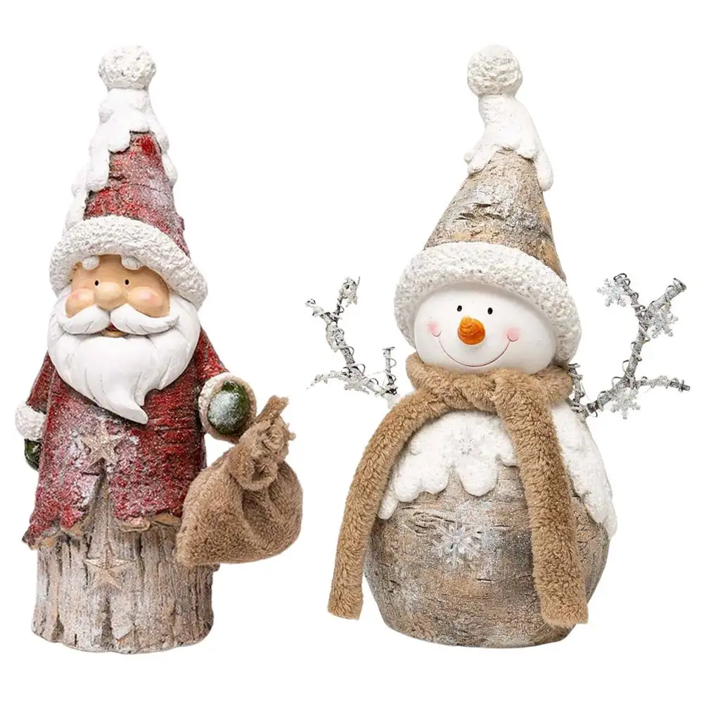 

Рождественский Настольный Топпер, украшения из смолы, рождественские украшения, снеговик, статуя для полки, настольное украшение для помещений, Рождество