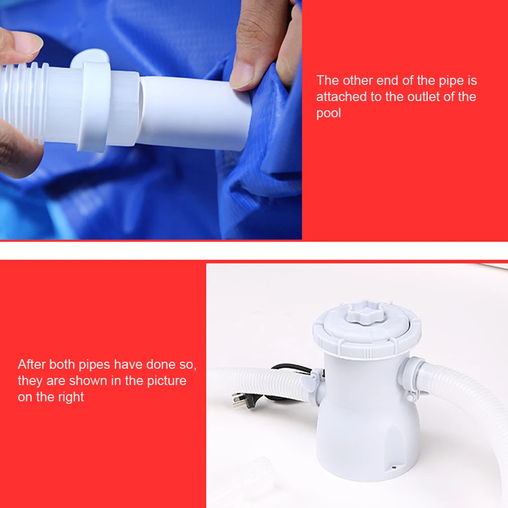 Электрический насос с фильтром для бассейна насосы очистки воды и грязного