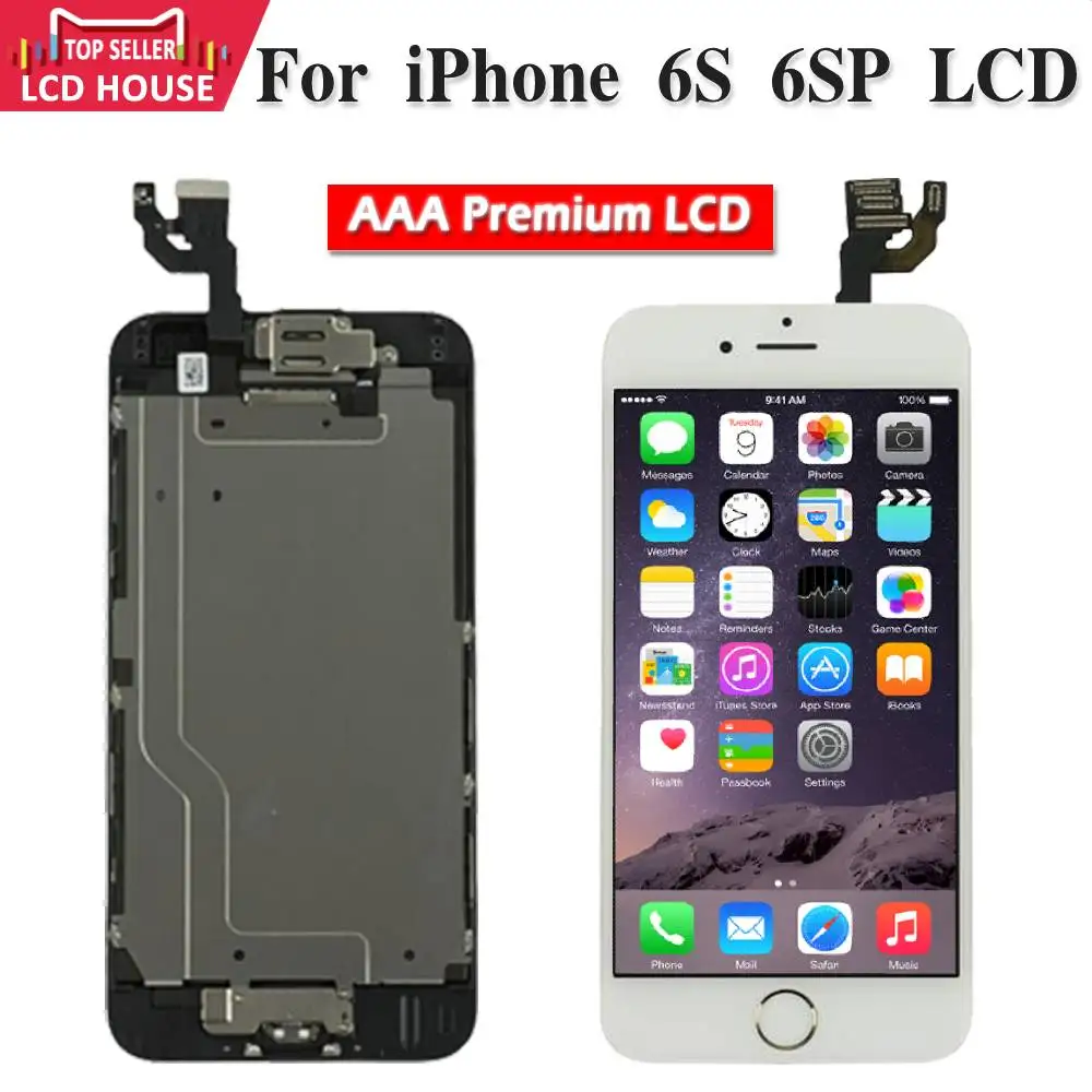 

5.5" inch Full Set LCD For iPhone 6S 6S Plus LCD Display Touch Screen Digitizer Replacement+Home Button+Front Camera Black/White