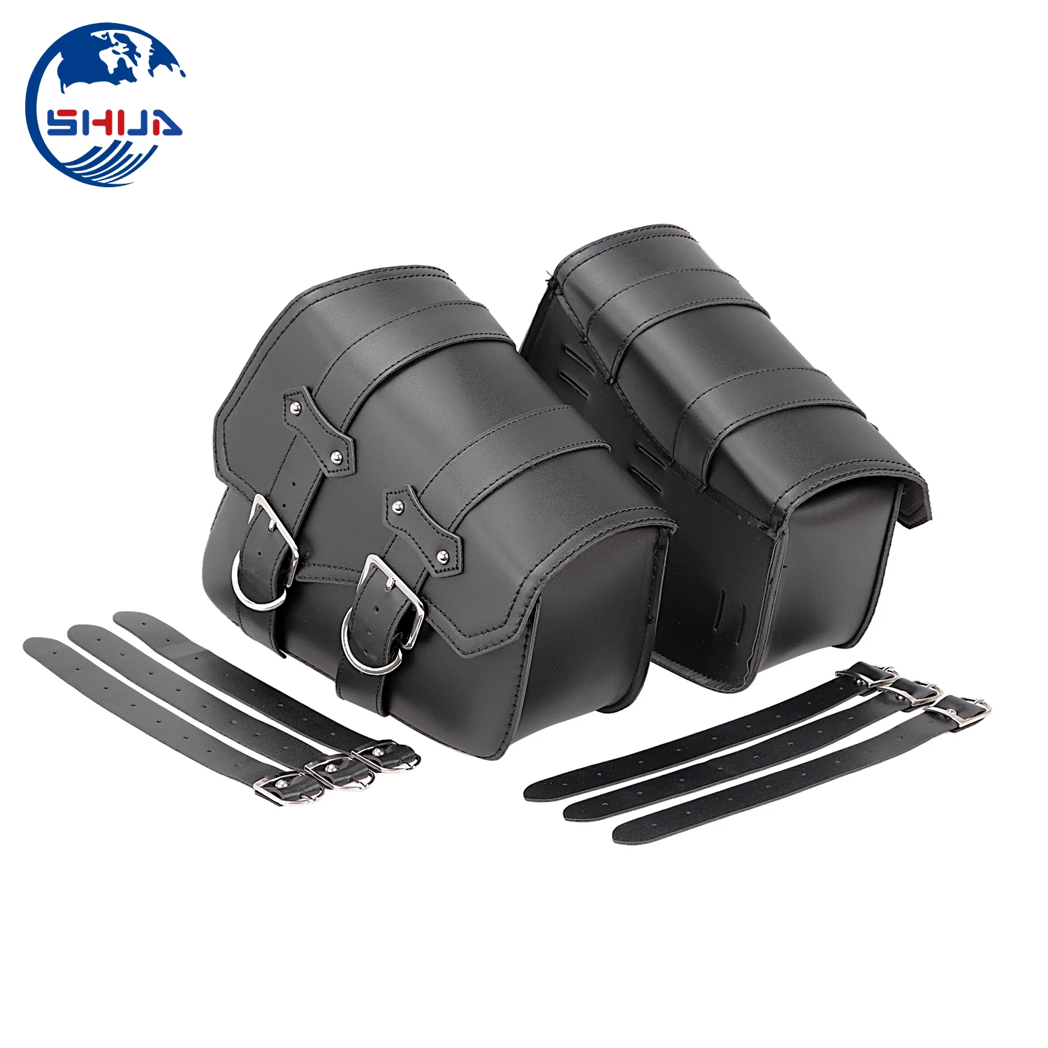 Черные универсальные мотоциклетные седельные сумки сумка из искусственной кожи