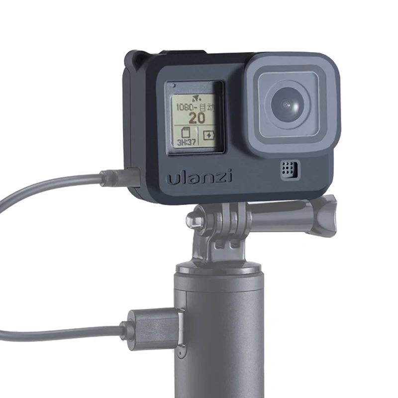 Ulanzi силиконовый защитный чехол для GoPro 8 Объектив Полный мягкий Корпус с шнурком Hero8 аксессуары спортивной