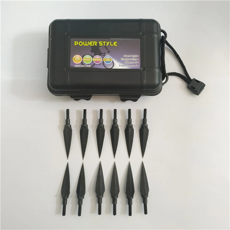

12pcs Archery Screw-In Broadheads 150 grain Traditional Hunting Arrowhead for Compound Bow