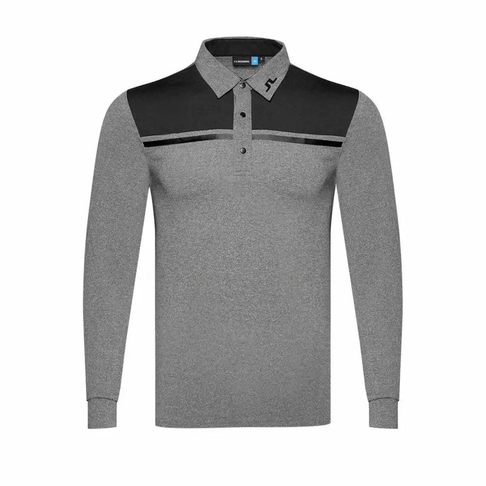 K golf/футболка; сезон весна-осень; одежда для гольфа с длинными рукавами; мягкая и быстросохнущая футболка для гольфа;
