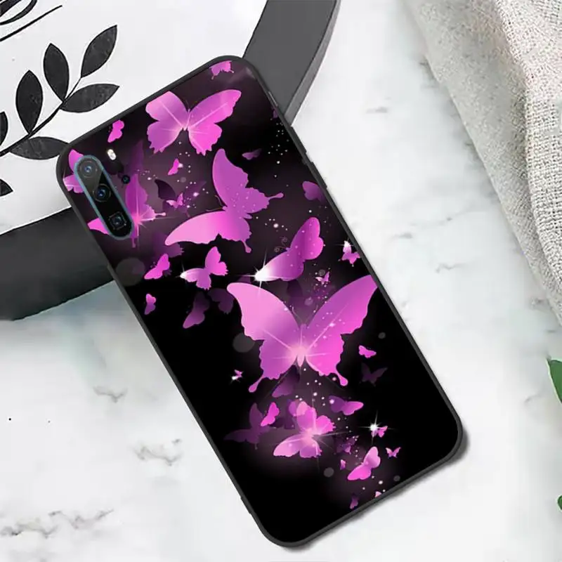 

Cute Butterfly animal pattern Phone Case For Huawei honor Mate P 10 20 30 40 i 9 8 pro x Lite smart 2019 nova 5t