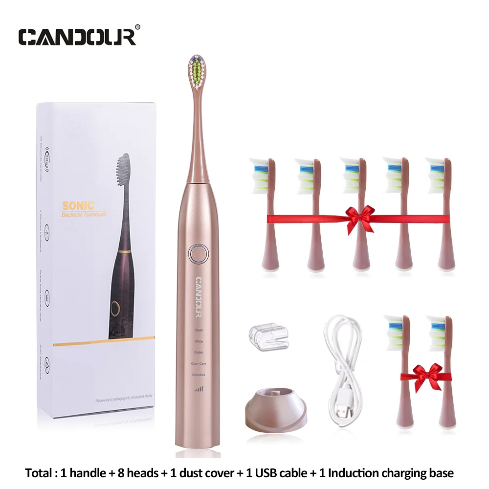 Электрическая зубная щетка CANDOUR CD 5168Seago Sonic с зарядкой от USB водонепроницаемость