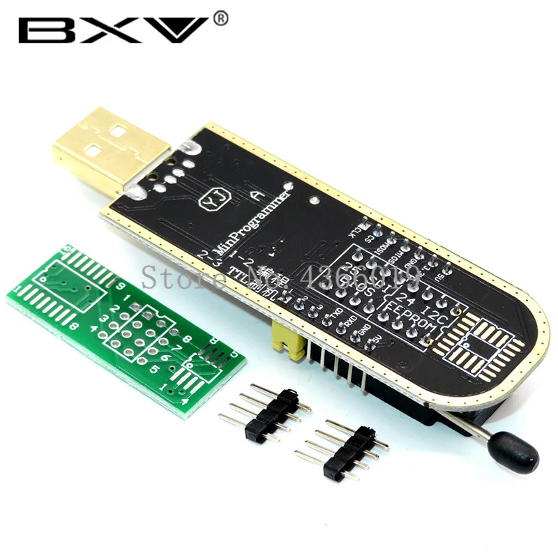 CH341A CH341 24 25 серия EEPROM Flash BIOS USB программатор модуль + SOIC8 SOP8 тестовый зажим для 93CXX /