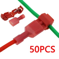 204050pcs quick electrical cable connectors snap splice lock wire terminal crimp wire connector waterproof electric red