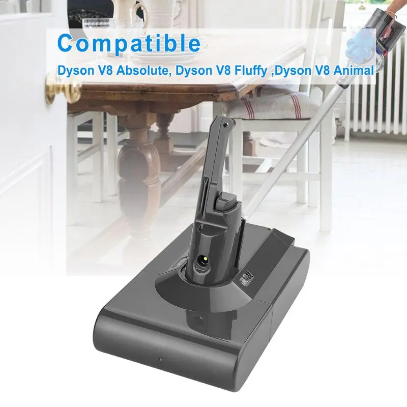 

NEWEST Dyson V8 12800mah 21.6v battery, Dyson V8 absolute / fluffy / animal lithium ion vacuum cleaner rechargeable battery