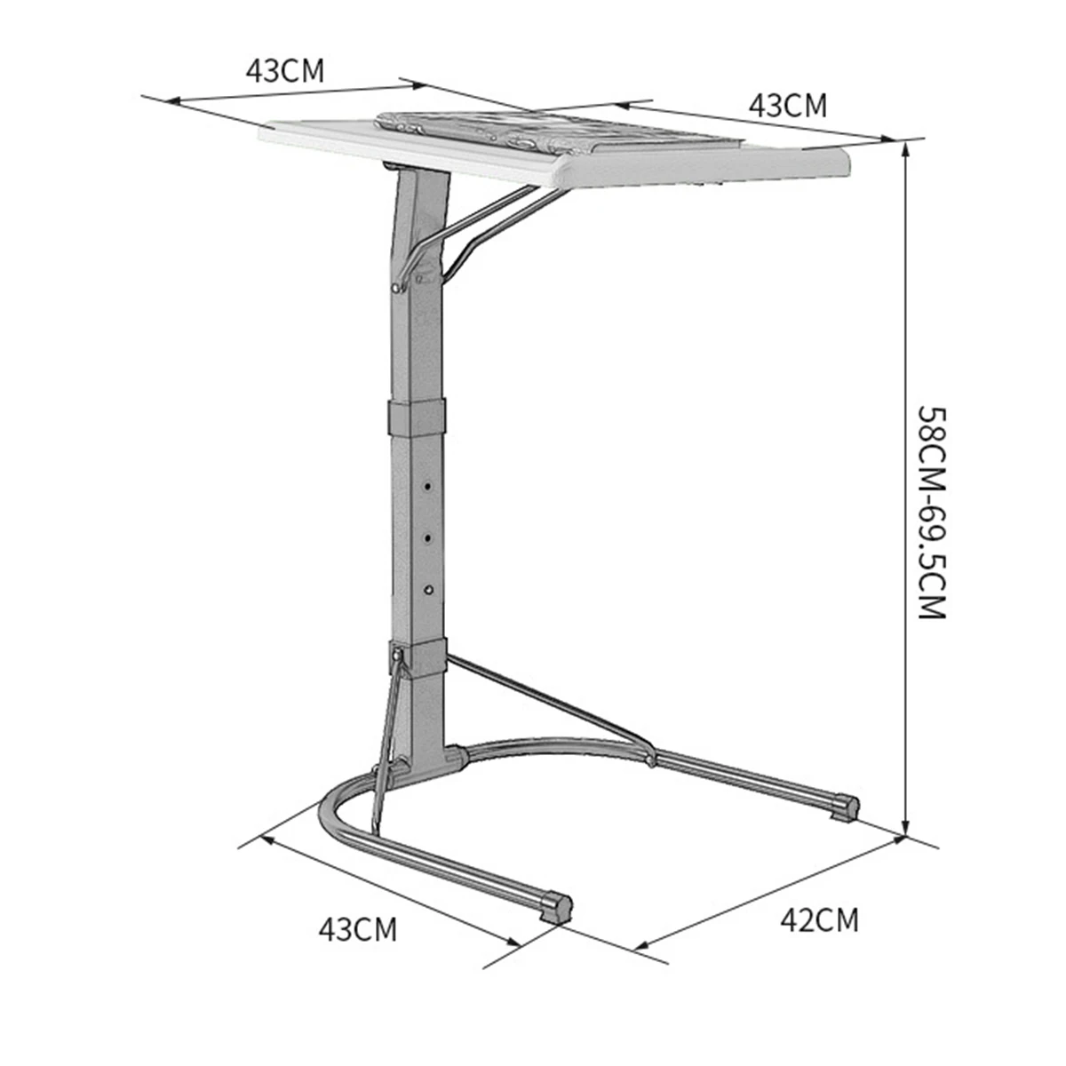 

Folding Lifting Notebook Computer Desk Bed Learning With Household Lifting Folding Mobile Bedside Sofa Laptop Table Bed Table