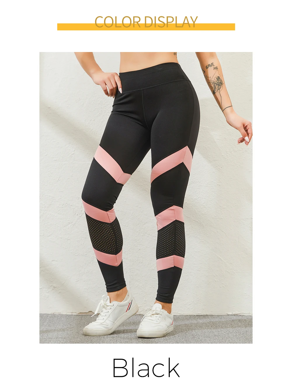 pink leggings SALSPOR Women Mesh Fitness Leggings High Wasit Sexy Patchwork Seamless Push Up Leggings Women Stretch Stripes Leggins Female adidas leggings